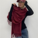 sciarpa in viscosa e lana rainbow